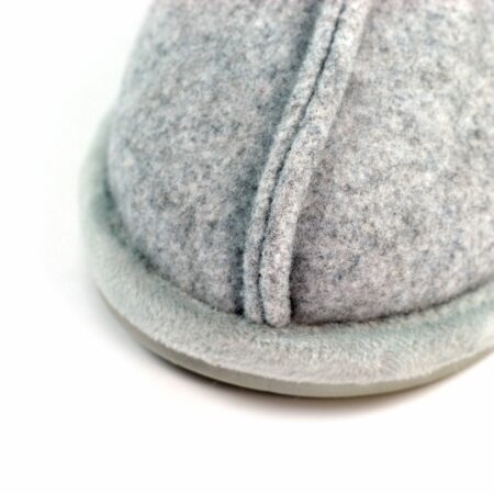 Lunar Carol Grey Mule Slippers