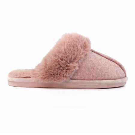 Lunar Carol Pink Mule Slippers