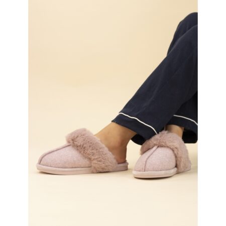 Lunar Carol Pink Mule Slippers