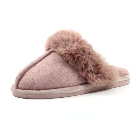 Lunar Carol Pink Mule Slippers