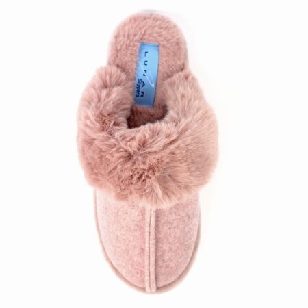 Lunar Carol Pink Mule Slippers