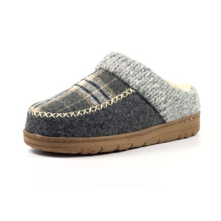 Lunar Emblaze Grey Mule Slippers