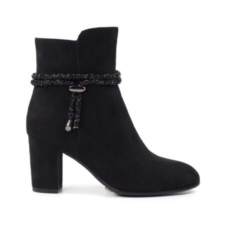 Lunar Fonda Black Heeled Ankle Boots