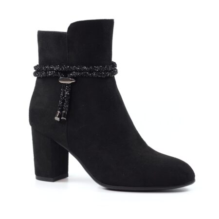 Lunar Fonda Black Heeled Ankle Boots