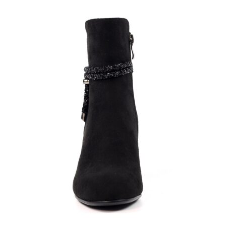 Lunar Fonda Black Heeled Ankle Boots