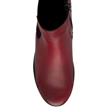 Lotus Dresden Red Leather Ankle Boots