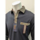 Gabicci Navy Long Sleeve Polo Shirt