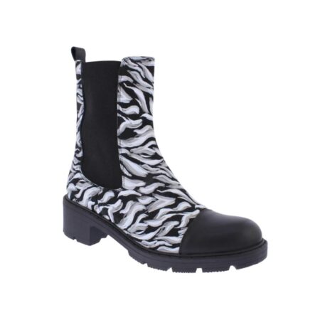 Adesso Norah Black Flame Combat Boots