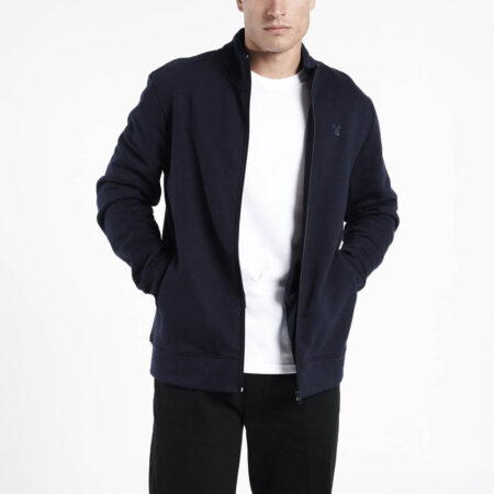 Carabou Navy Full Zip Sweatshirt