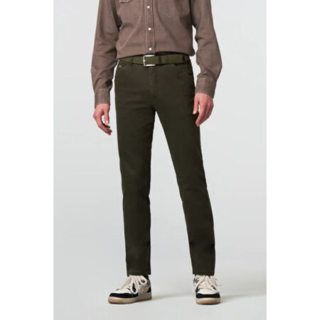 Meyer Chicago Green Chino Trousers