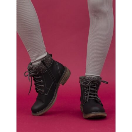 Lunar Benson Black Waterproof Ankle Boots