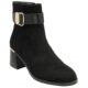 Lotus Alice Black Heeled Ankle Boots