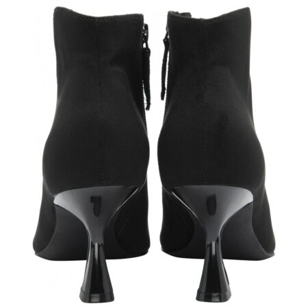 Lotus Amelia Black Heeled Ankle Boots