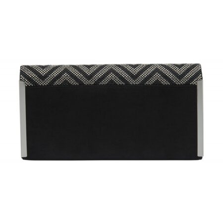 Lotus Eloise Black Diamante Evening Bag