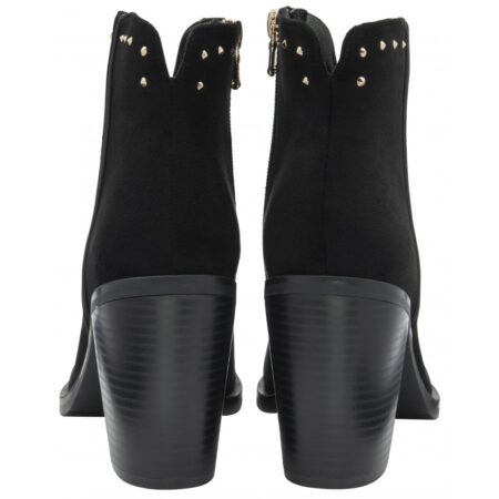 Lotus Lucy Black Heeled Ankle Boots