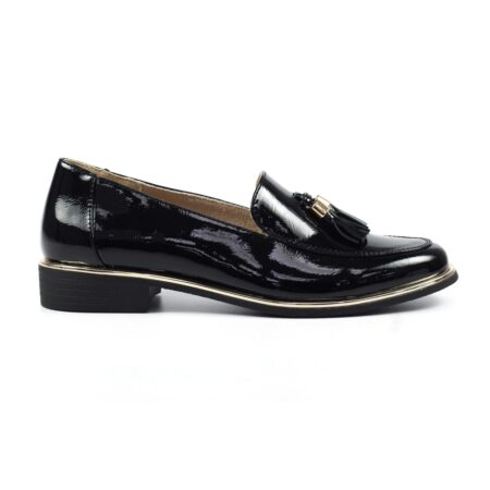 Lunar Blaker Black Patent Loafers