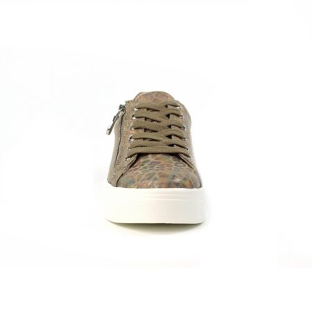 Lunar Charm Taupe Leopard Trainers