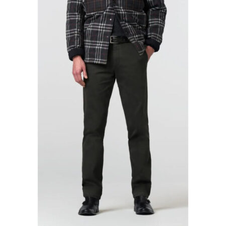 Meyer Chicago Charcoal Chino Trousers