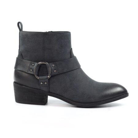 Lunar Dixie Grey Western Ankle Boots