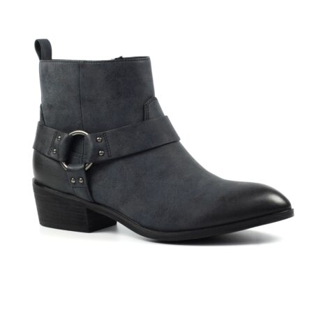 Lunar Dixie Grey Western Ankle Boots