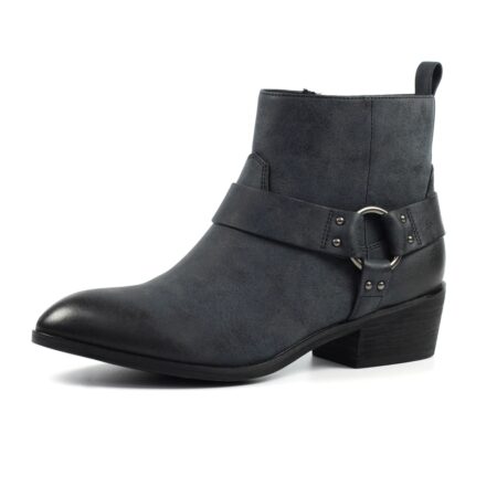 Lunar Dixie Grey Western Ankle Boots