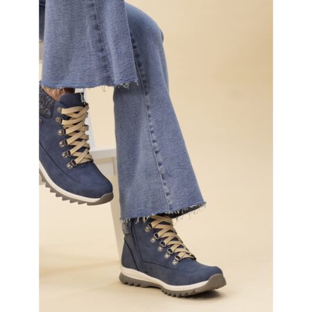 Lunar Jett Blue Waterproof Ankle Boots