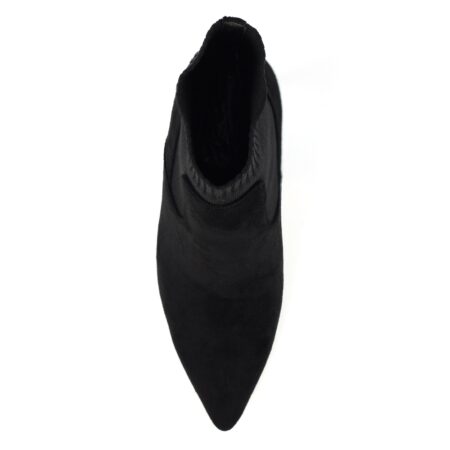 Lunar Limbo Black Sock Heeled Ankle Boots