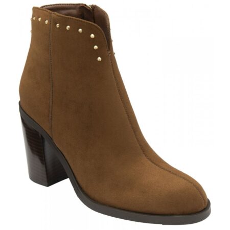 Lotus Lucy Tan Heeled Ankle Boots