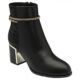 Lotus Nerinda Black Heeled Ankle Boots