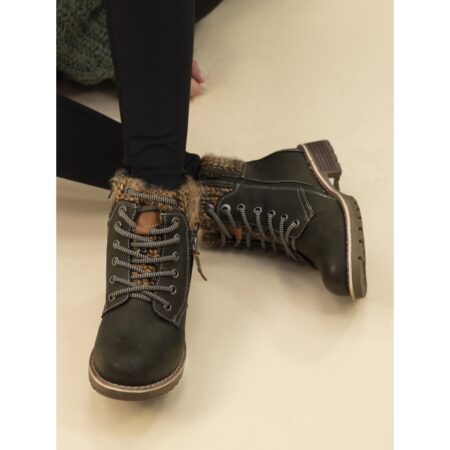 Lunar Millie Olive Waterproof Ankle Boots