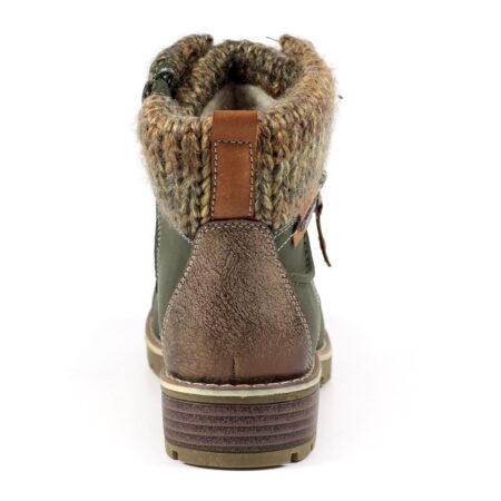 Lunar Millie Olive Waterproof Ankle Boots