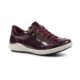 Lunar Napier Burgundy Patent Flat Trainers