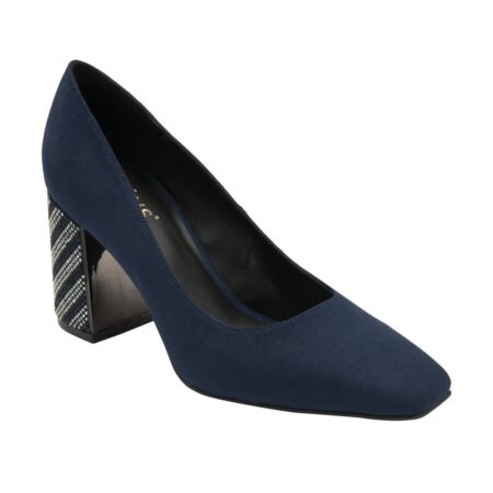 Lotus Cassidy Navy Block Heel Dress Shoes