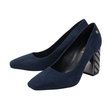 Lotus Cassidy Navy Block Heel Dress Shoes