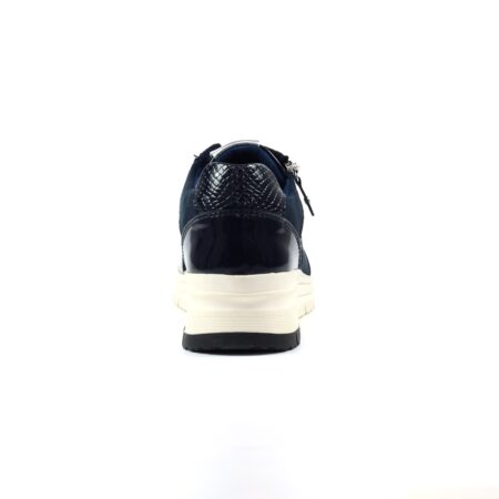 Lunar Sammy Navy Wedge Trainers