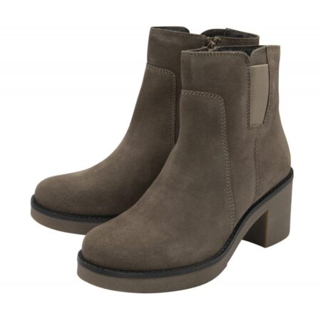 Lotus Lenora Taupe Suede Ankle Boots