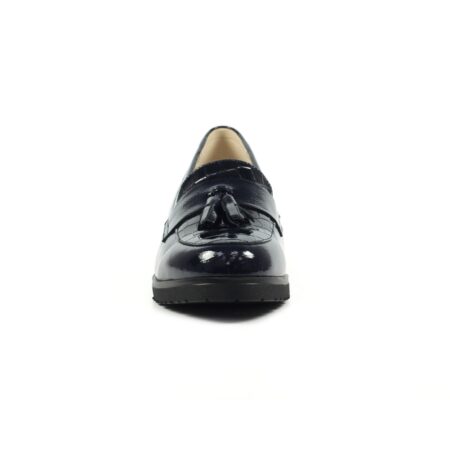 Lunar Vivi Navy Patent Loafers