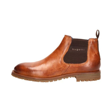 Bugatti Cognac Leather Chelsea Boots