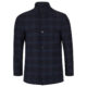 Daniel Grahame Watson Navy Check Wool Coat