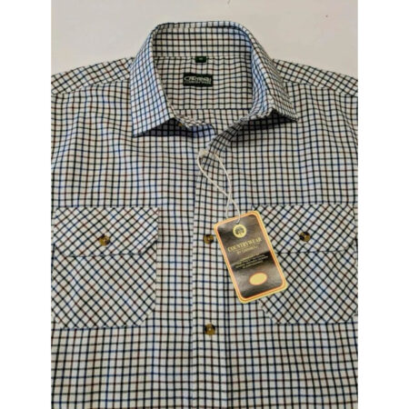 Carabou Brown and Blue Check Shirt