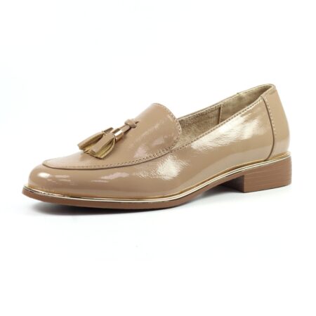 Lunar Blaker Beige Patent Loafers