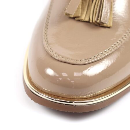 Lunar Blaker Beige Patent Loafers