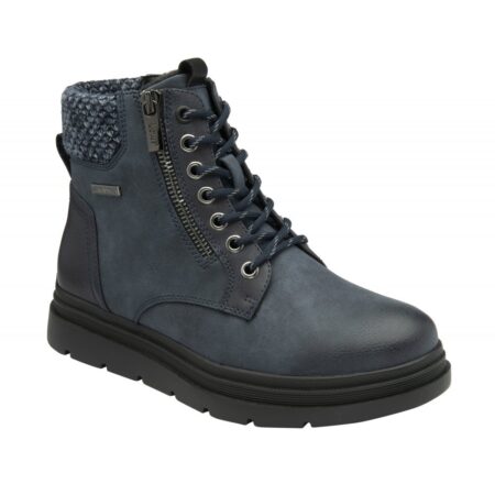 Lotus Saundra Navy Waterproof Ankle Boots