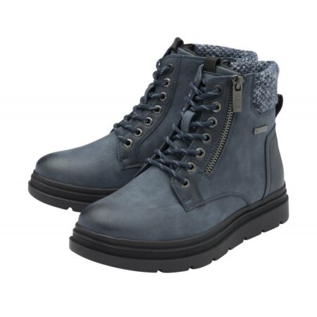 Lotus Saundra Navy Waterproof Ankle Boots