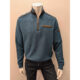 Bugatti Teal Half Zip Sweatshirt