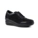 Lunar Muriel Black Wedge Trainers