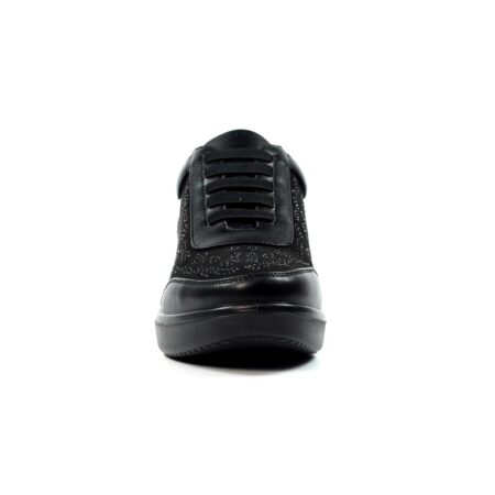 Lunar Muriel Black Wedge Trainers