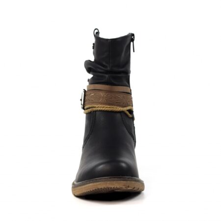 Lunar Veronica Black Waterproof Ankle Boots