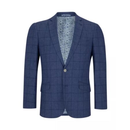 Drifter Bordeaux Blue Check Dress Jacket