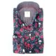 Claudio Lugli Black Skull Rose Print Shirt